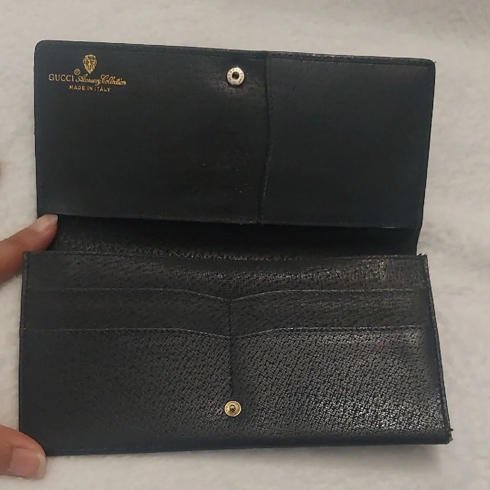 Gucci Accessory Collection GG Tri-fold Leathet and Canvas Wallet - Picture 3 of 9